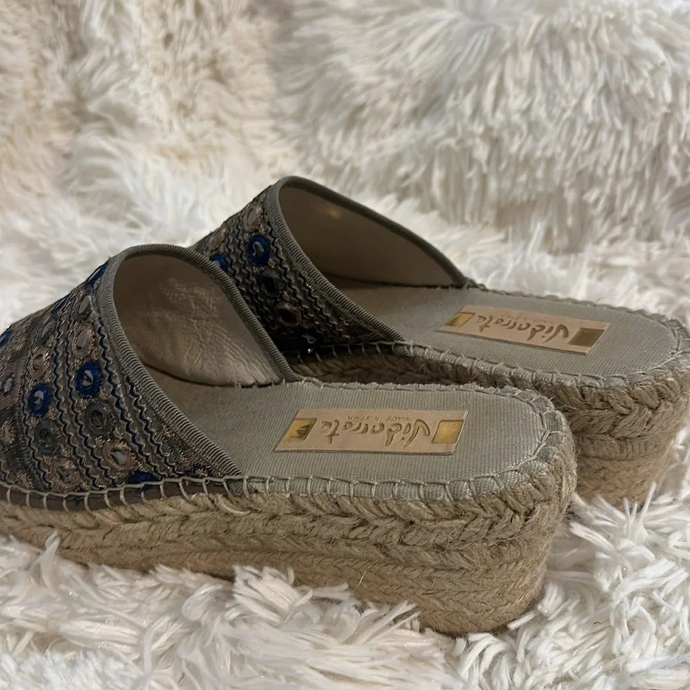 Women's Woven Spain Vidorreta Espadrille Sandals size 39